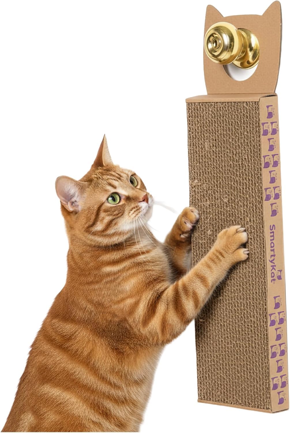 SmartyKat Scratch Up, rascador colgante de cartón corrugado protege muebles.