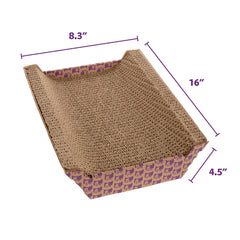 SmartyKat Super Scratcher Chaise infusion-hierba-gatera fomenta juego y exploración felina.
