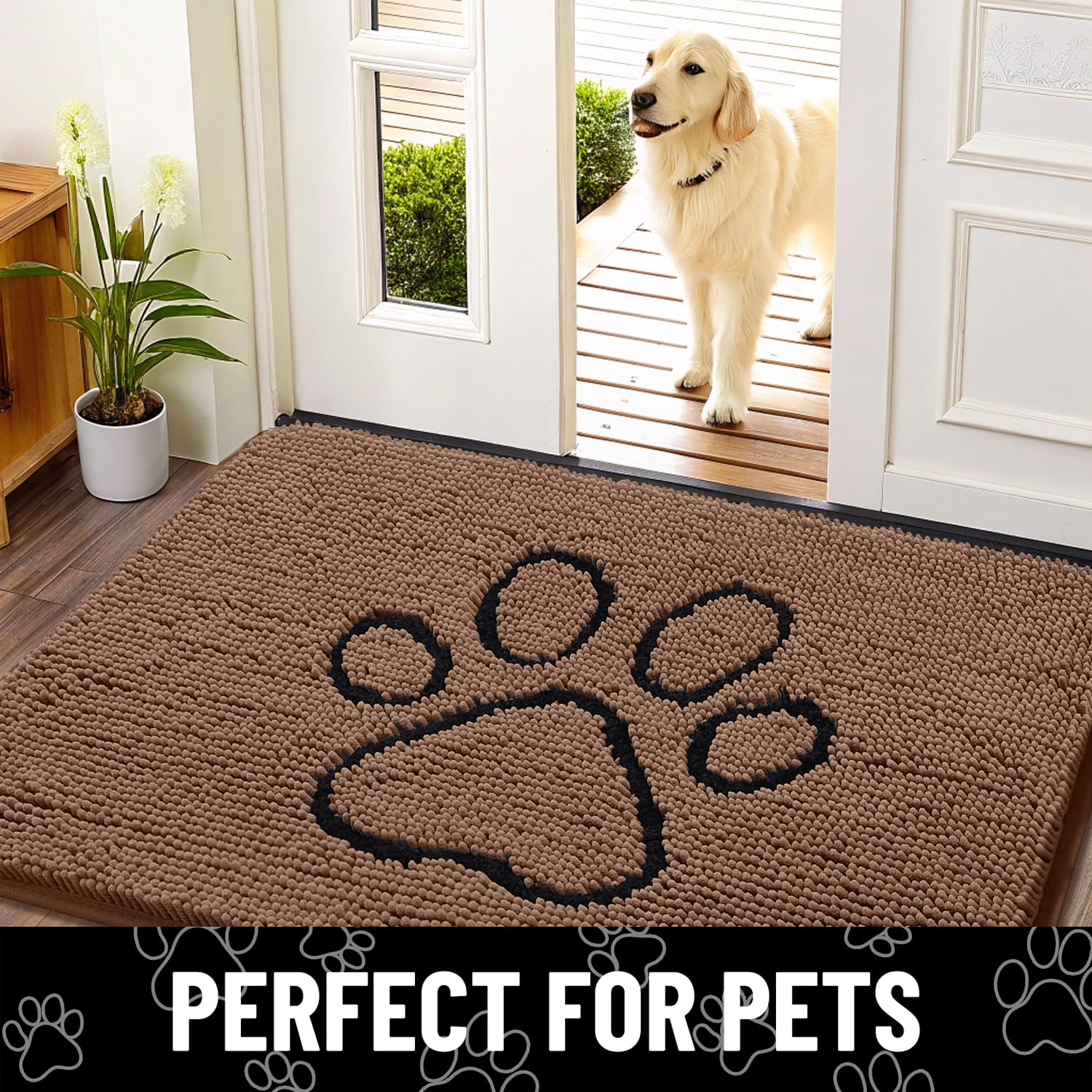 Smiry alfombra duradera para perros y visitas en casa