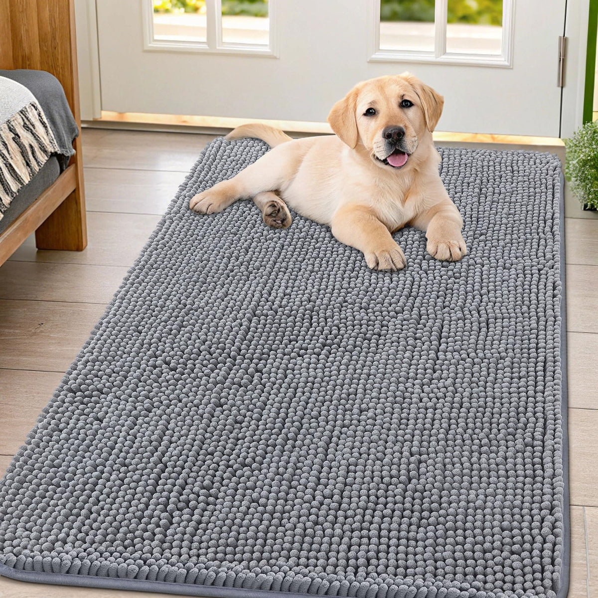 Smiry alfombra entrada patas mojadas, absorbe humedad y suciedad.