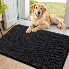 Smiry alfombrilla para puerta; textura suave para perros mojados, absorbe humedad.