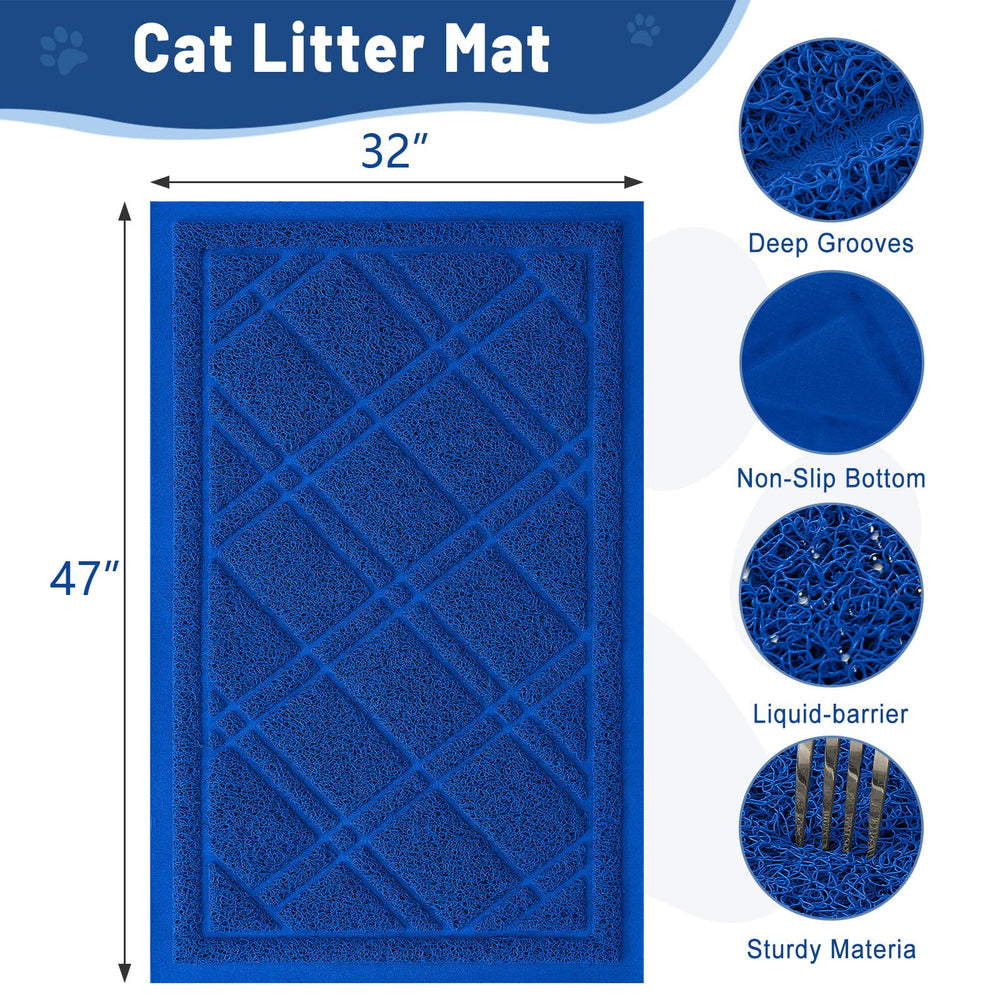 Smiry tapete impermeable 47x32, barrera de líquidos para conservar el piso limpio.