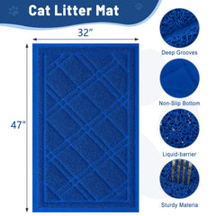 Smiry tapete impermeable 47x32, barrera de líquidos para conservar el piso limpio.