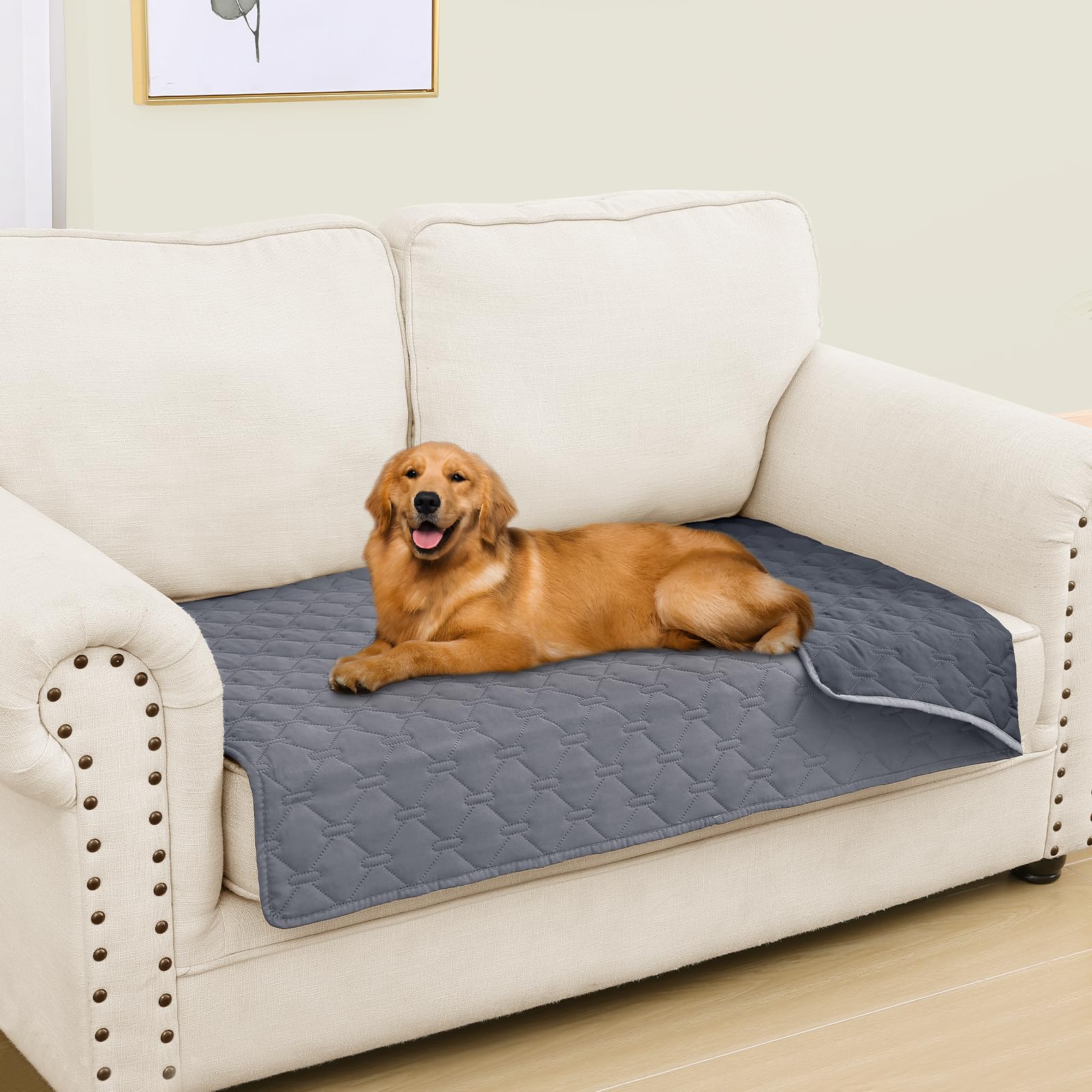 Smiry cobertor impermeable para perros, dos caras, protege muebles y evita goteos