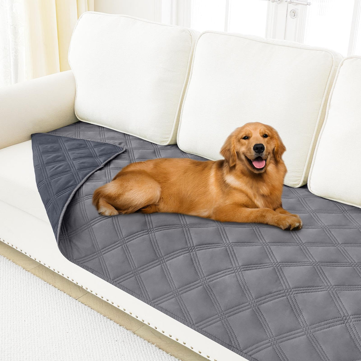 Smiry funda impermeable para perro 30x70 protege el sofá de líquidos.