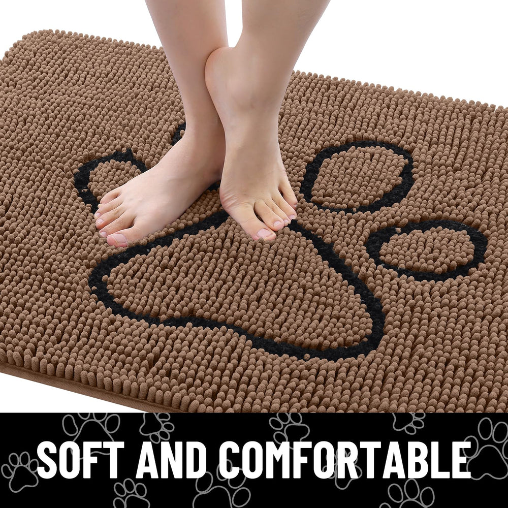Smiry alfombra chenille fácil de lavar y secado rápido