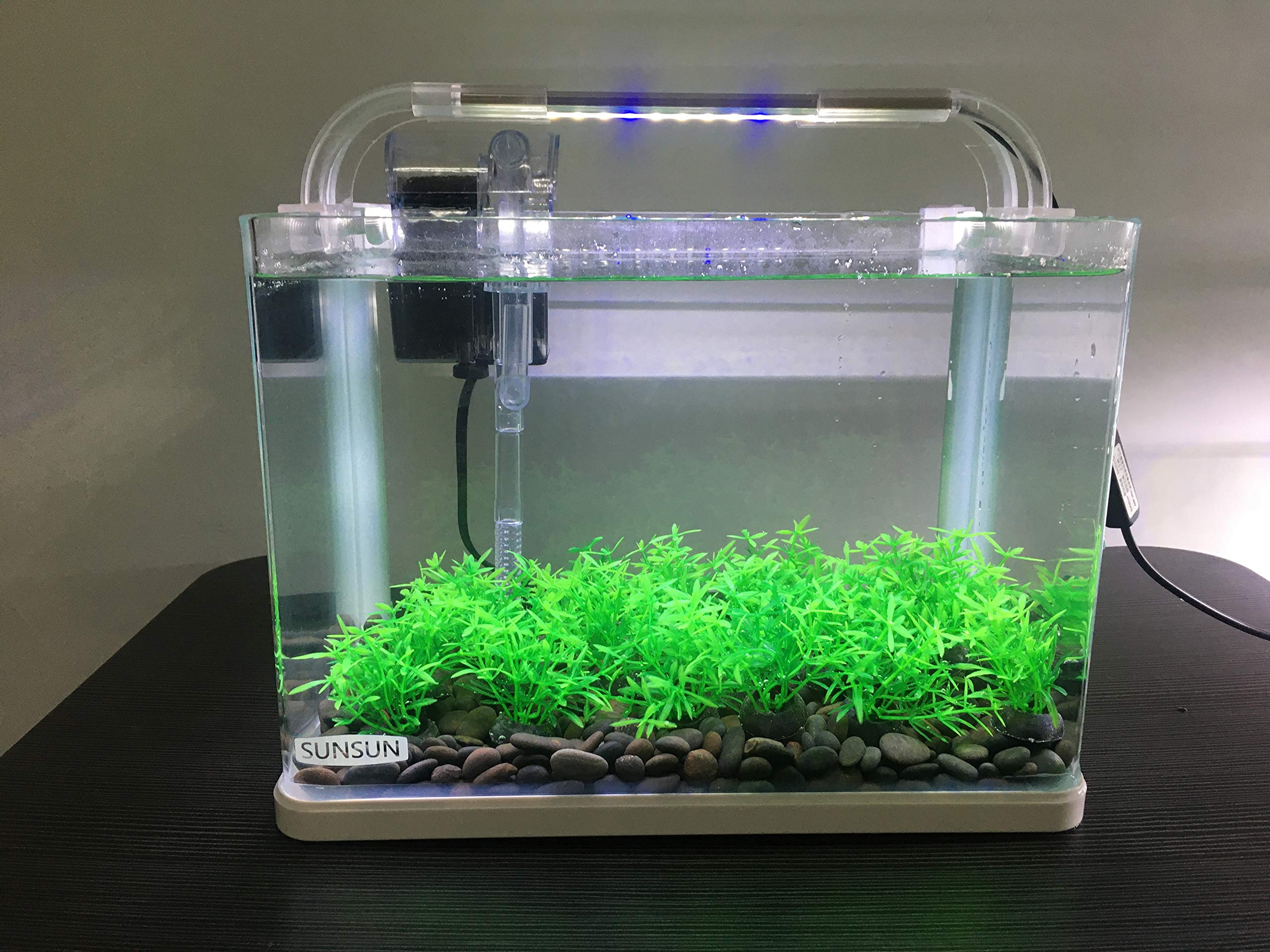 Smoothedo-Pets plantas verdes ocultas en el agua para acuario