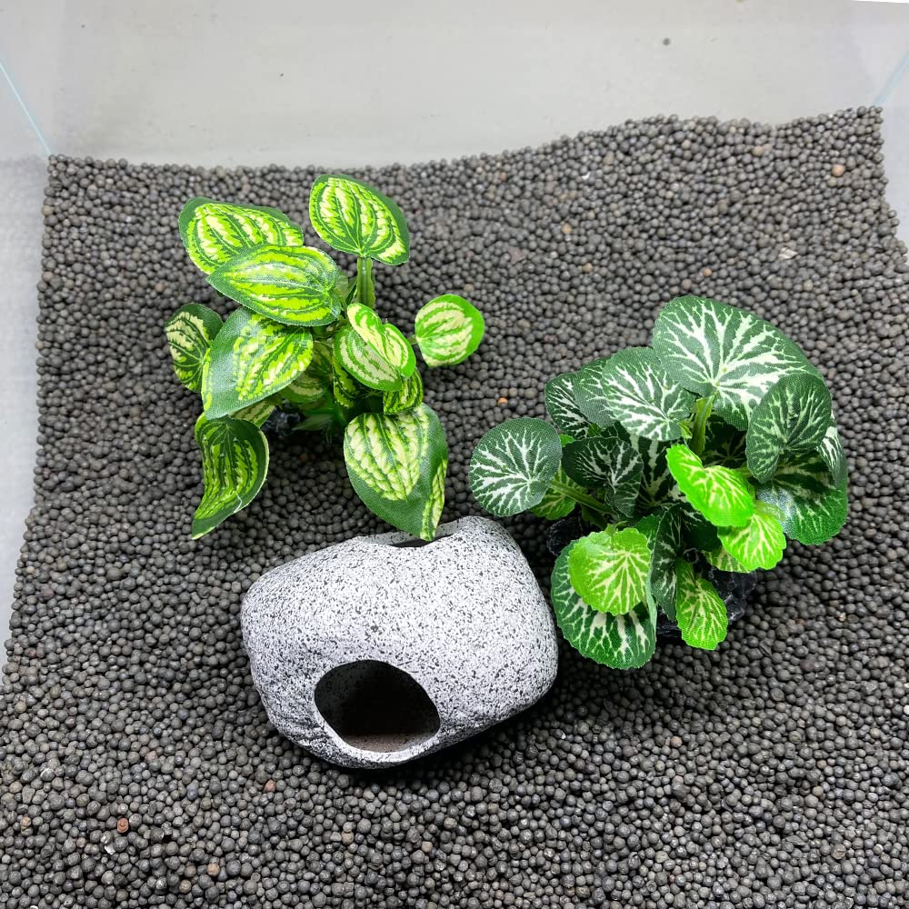 Smoothedo-Pets conjunto de seda para acuario, diseño de paisaje submarino.