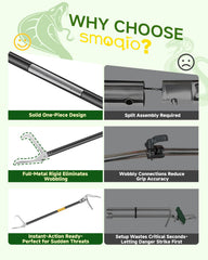 SMOQIO Snake Grabber Tool presenta mandíbulas anchas y anti-deslizantes para agarre estable.