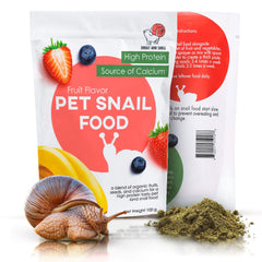 Snout and Shell: alimento para caracoles terrestres en polvo con sabor frutal