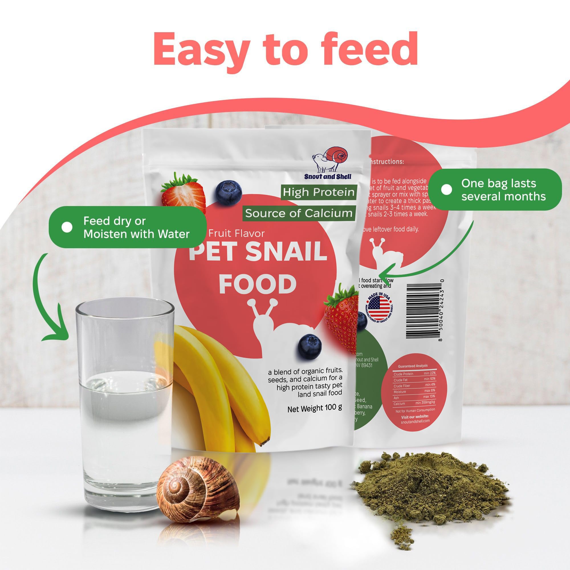 Snout and Shell: versión en polvo fácil de mezclar con vegetales