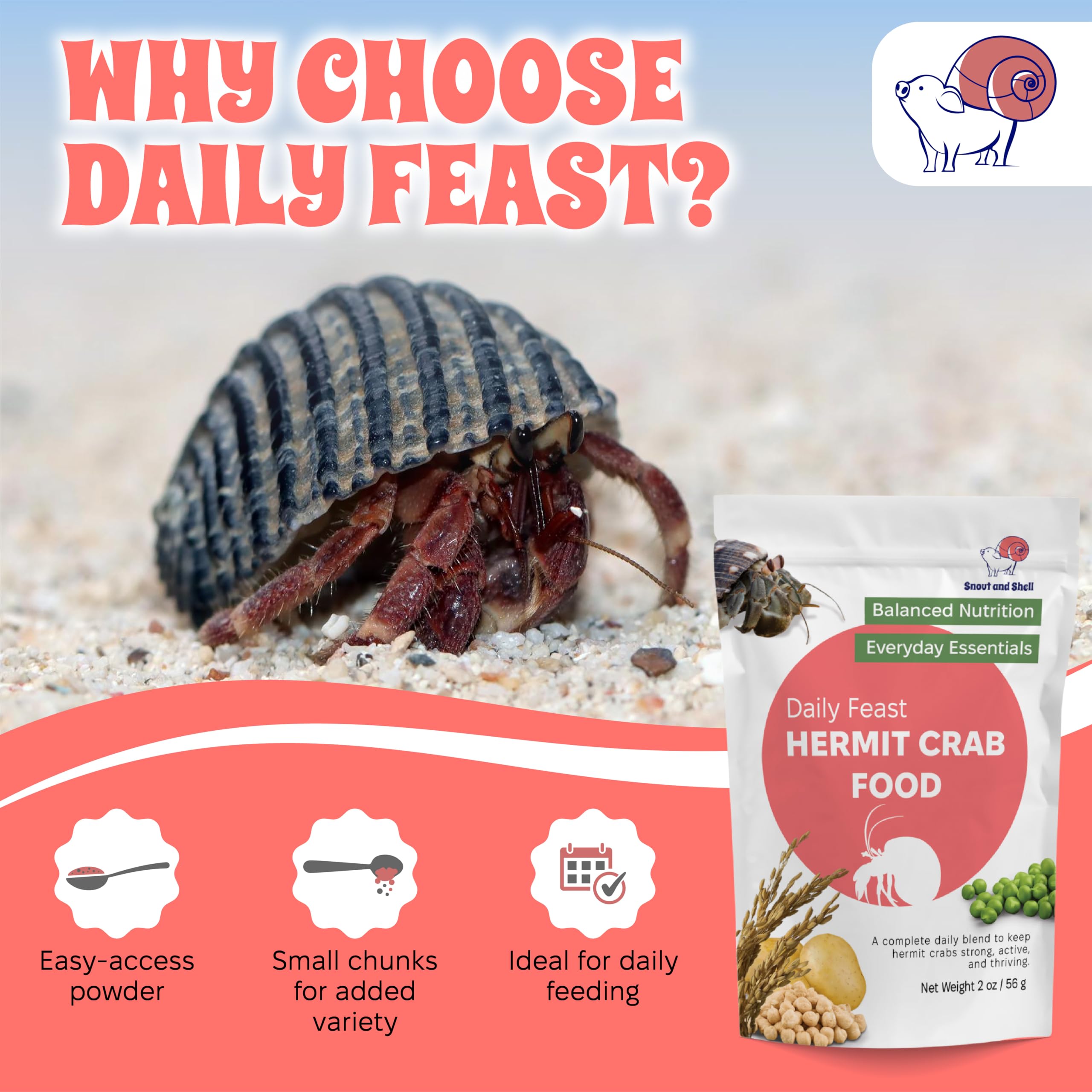 Snout and Shell Daily Feast fabricado en Estados Unidos por Snout and Shell.