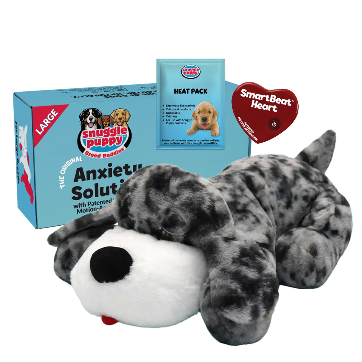 Snuggle Puppy con latido real para razas grandes, ideal para la noche