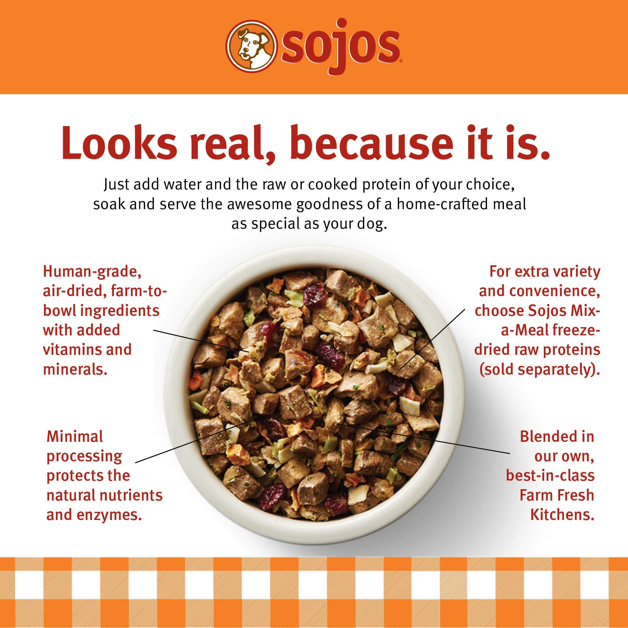 SOJOS Mix-A-Meal mezcla carne para comida a medida