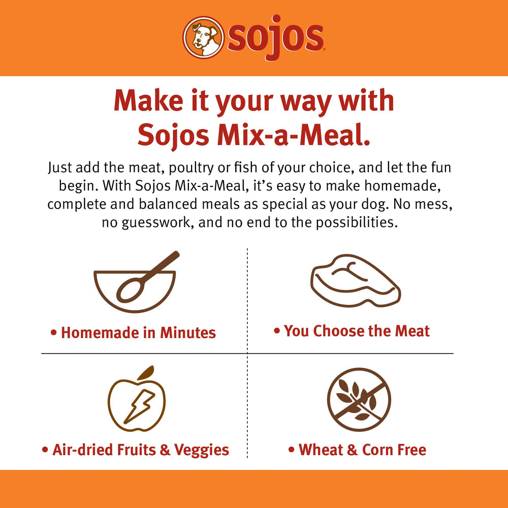 SOJOS Mix-A-Meal sin aditivos ni conservantes, natural y seguro