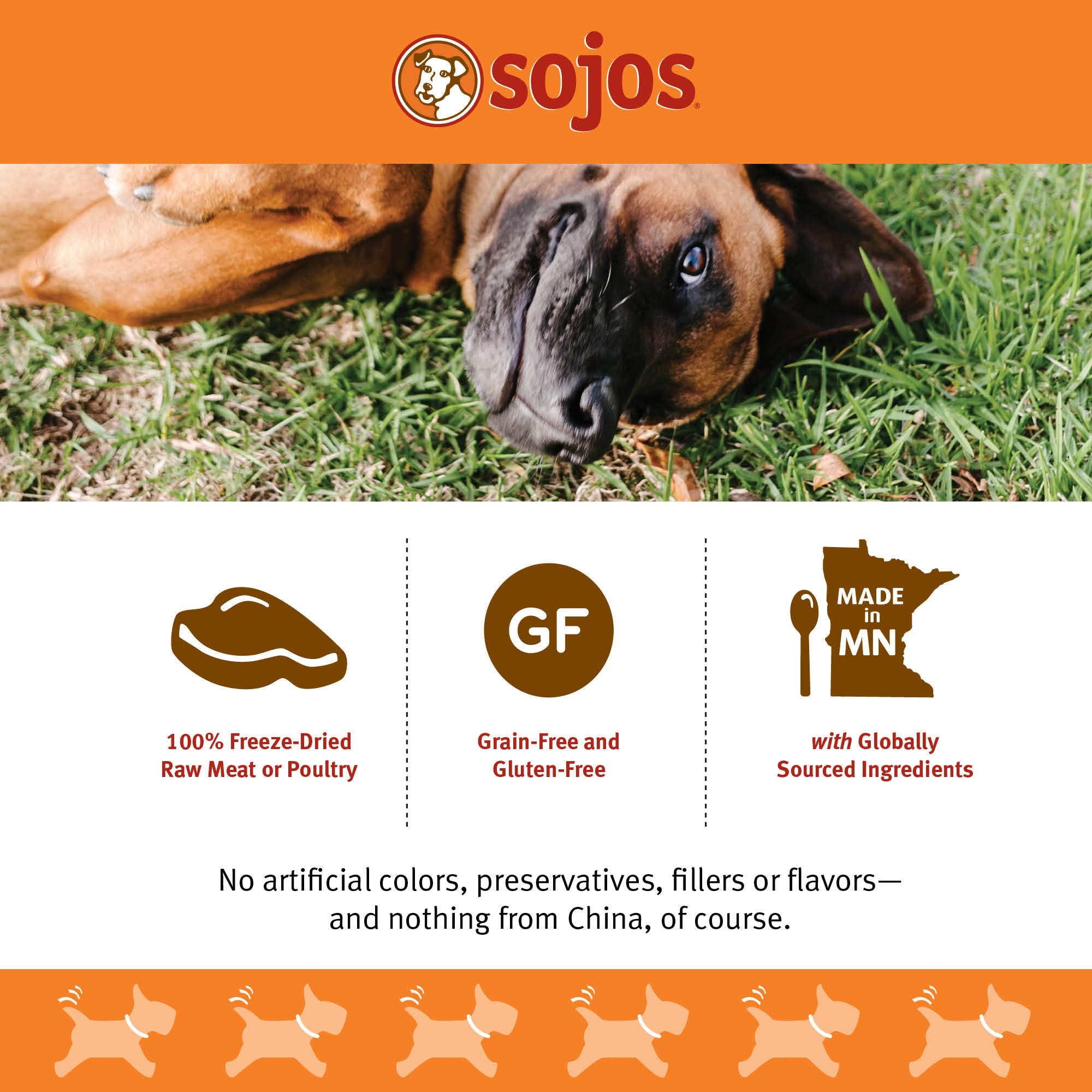 SOJOS Simply Lamb, enzimas-naturales en snack para premios durante el entrenamiento