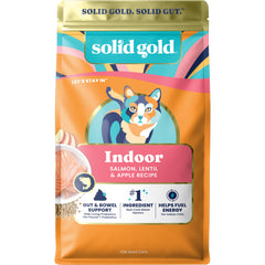 Solid Gold croquetas de salmón para gatos de interior, apoyo digestivo.