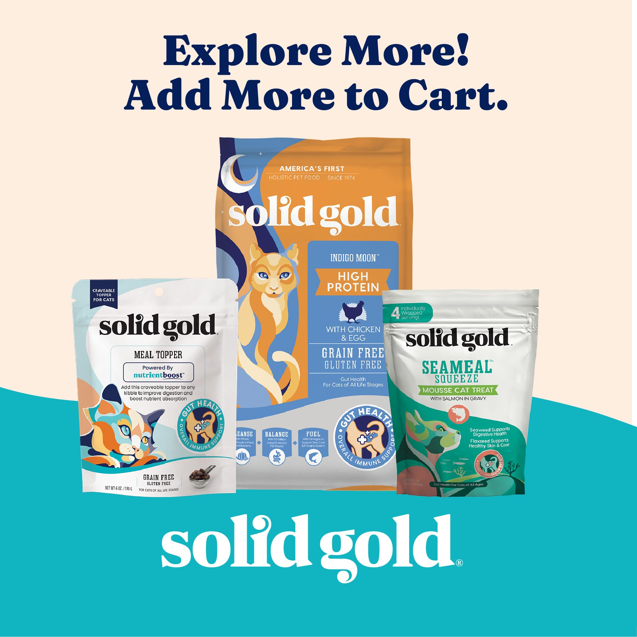Solid Gold base de salsa, realza sabor y palatabilidad.
