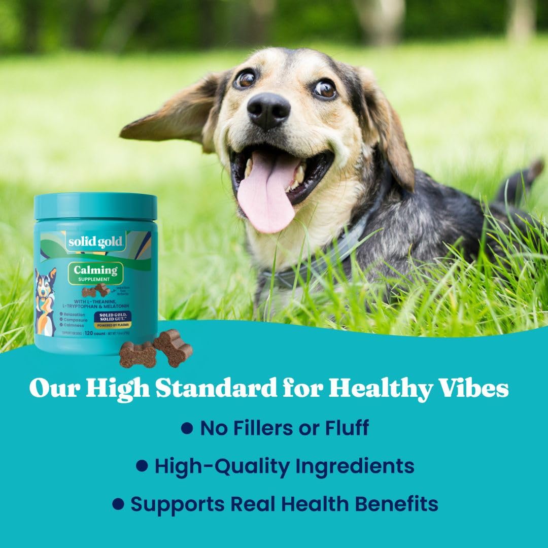 Solid Gold Calming Chews con valeriana para mayor tranquilidad