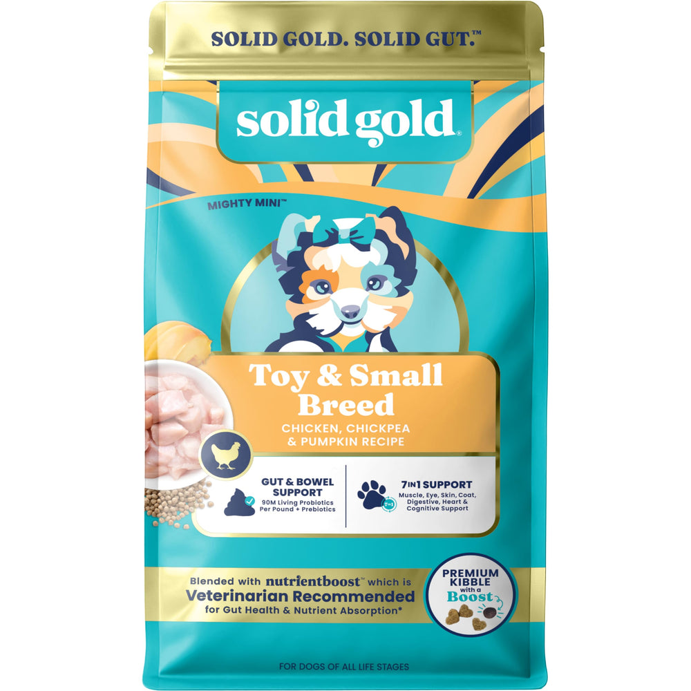 Solid Gold comida seca para razas pequeñas con pollo real, apoyo a energía diaria