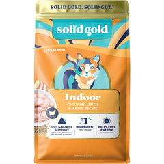 Solid Gold Comida Seca para Gatos Indoor con probióticos y fibra para digestión equilibrada