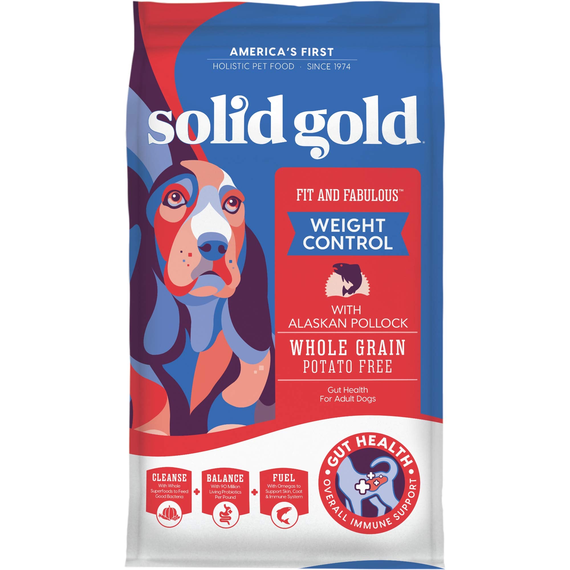 Solid Gold Omega para pelaje brillante y piel sana.
