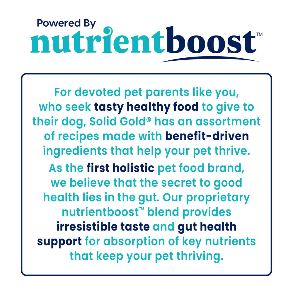 Solid Gold Nutrientboost calabaza Topper, aporta proteínas y aminoácidos para la digestión.