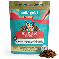 Solid Gold Toppers carne real deshidratada, ideal para completar la comida.