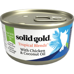 Solid Gold Paté Húmedo en lata abierta, servicio práctico y rápido