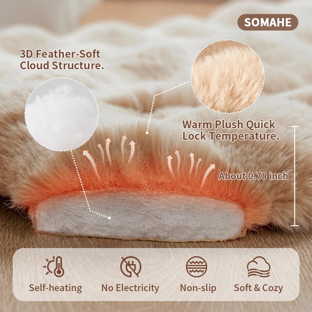 SOMAHE cama gatos base antideslizante, evita deslizamientos en estantes.