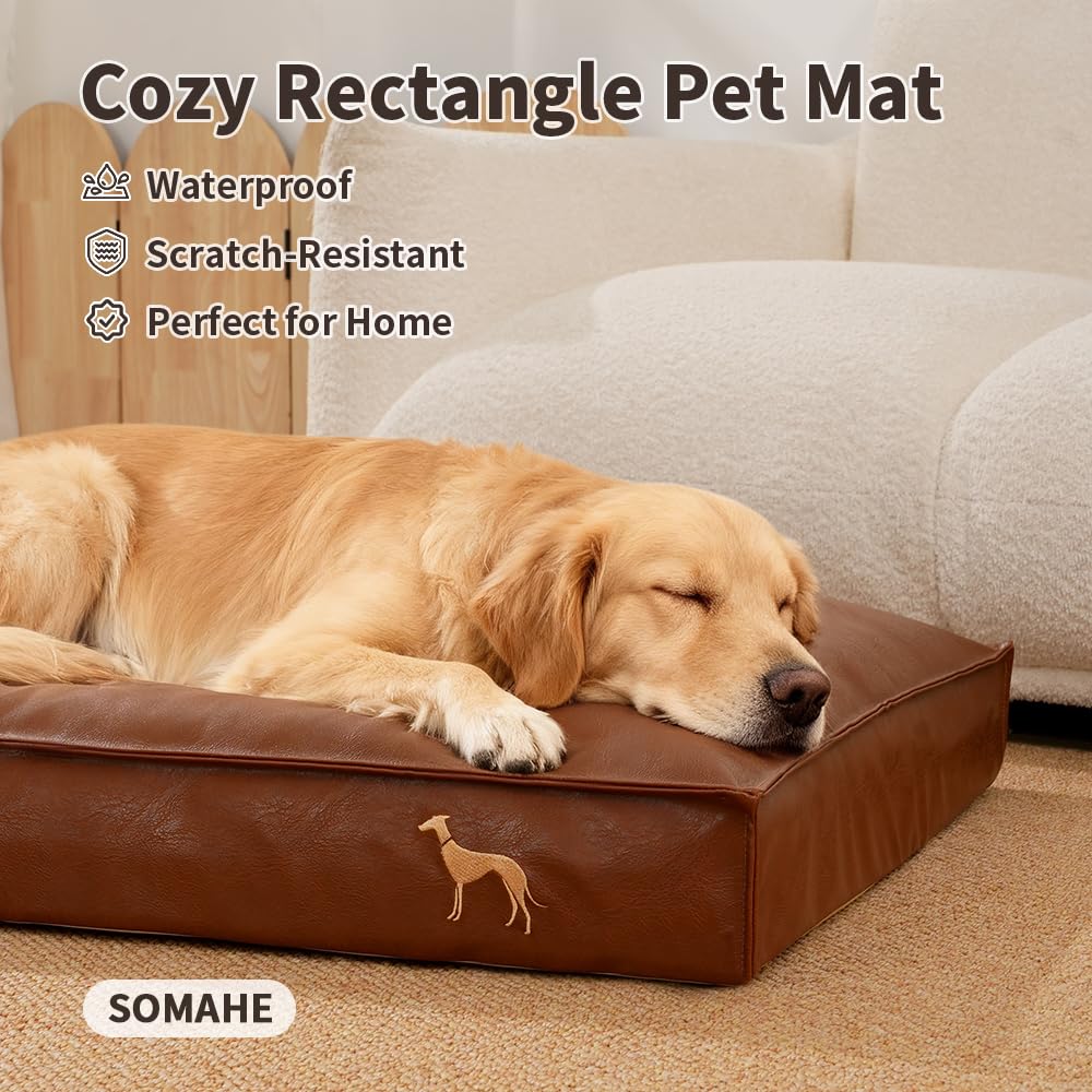 SOMAHE funda de cuero PU resistente a mordidas y manchas para durabilidad