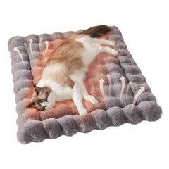 SOMAHE cama de gato de pelo sintético suave para abrazos confortables.
