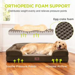 Cubierta removible Song Puppy facilita limpieza y mantenimiento de la cama ortopédica XL.