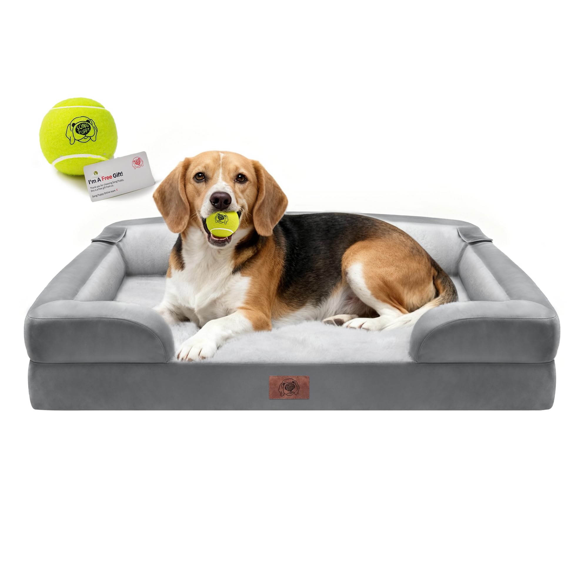 Song Puppy juguete pelota de goma natural para juego seguro