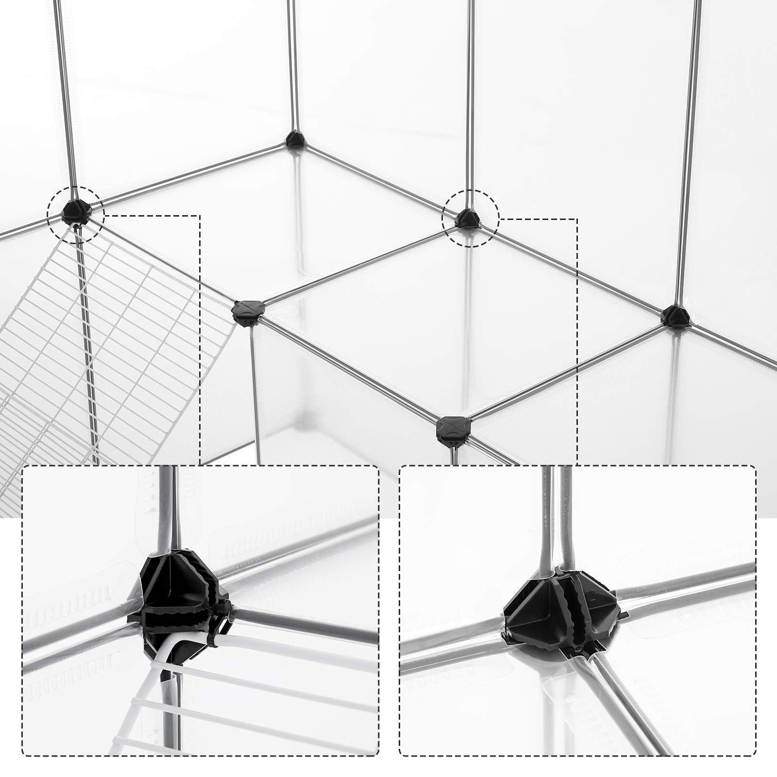 SONGMICS Cobaya accesorios como bridas para montaje estable