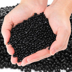 SOUJOY grava de acuario cristal negro 4-6 mm: brillo suave para decoración segura