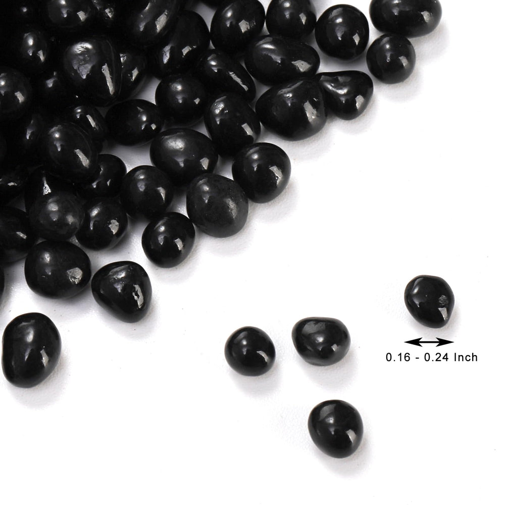 SOUJOY piedras cristal negro brillantes: contraste elegante sin alterar el agua