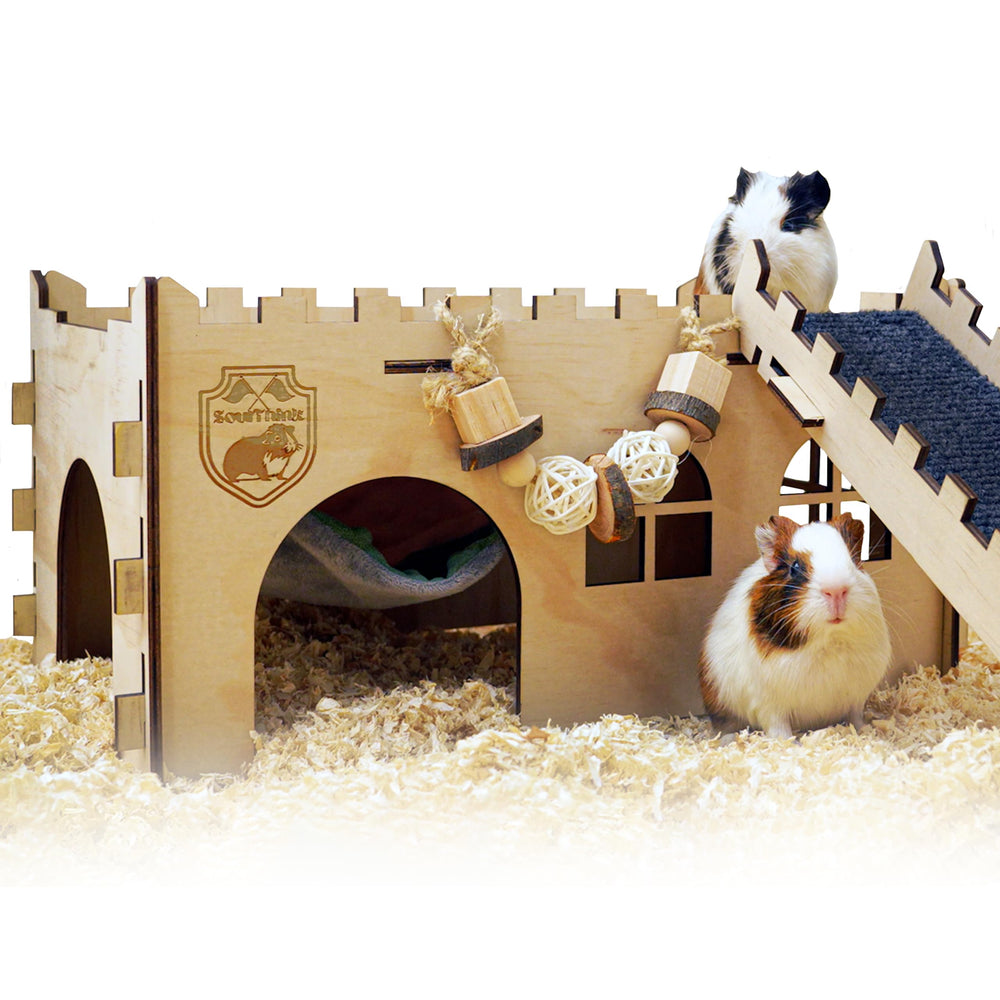 SoulThink castillo cobaya grande: espacio seguro para explorar y jugar