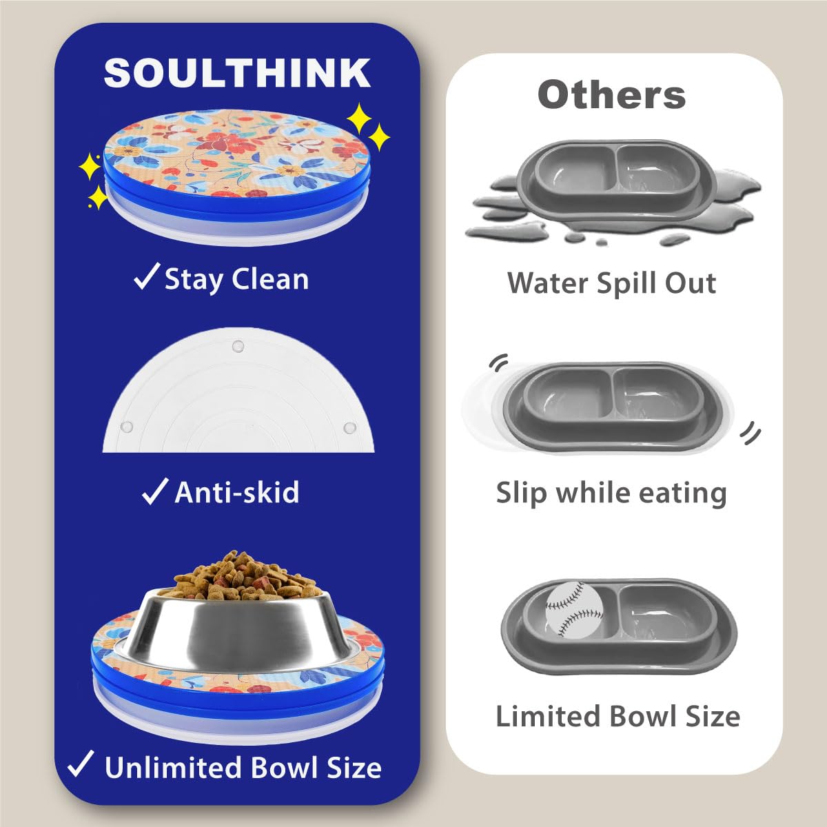 SoulThink sin quimicos protege la comida de mascotas.