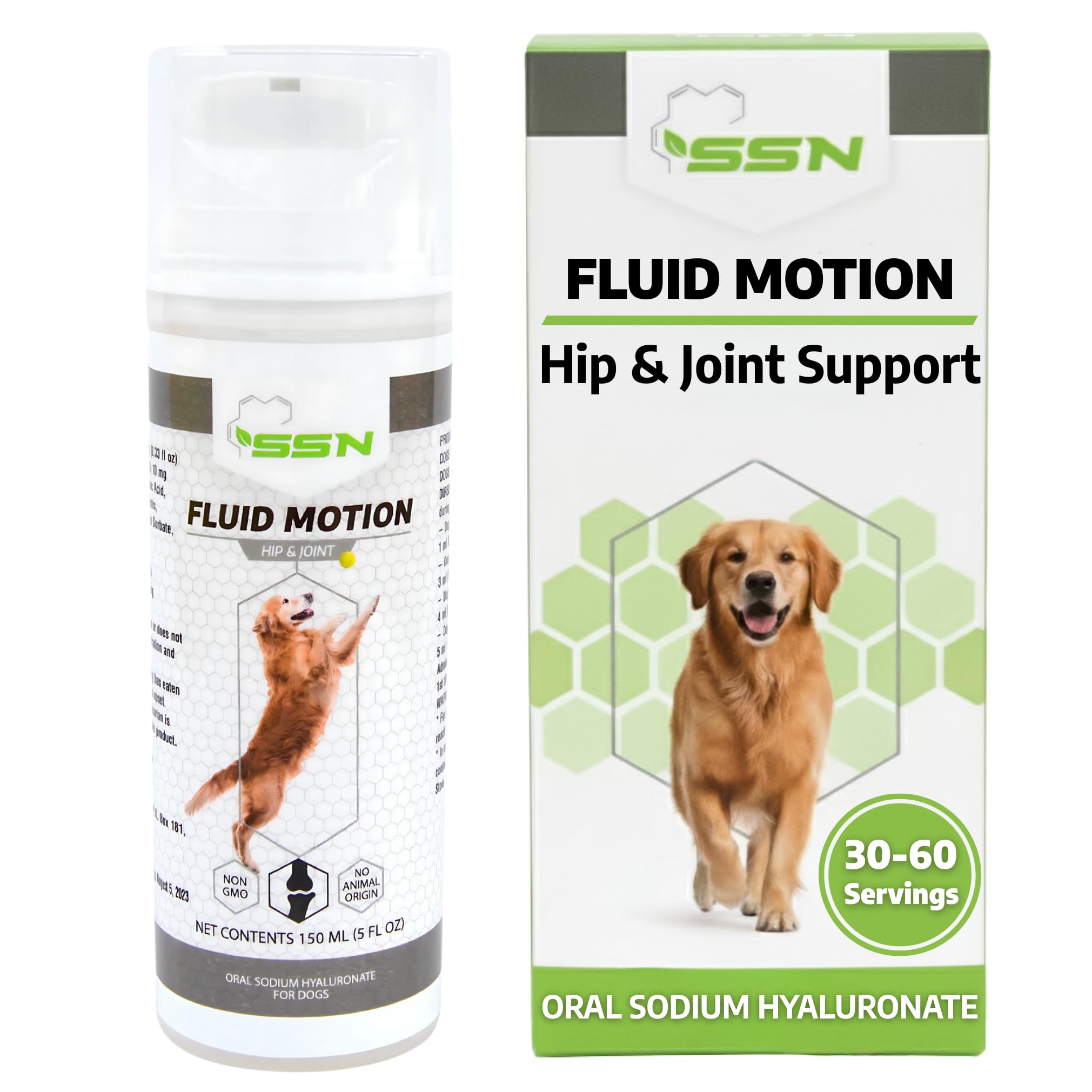 Sound Science Nutrition Fluid Motion botella: suplemento líquido para articulaciones que mejora la movilidad diaria.