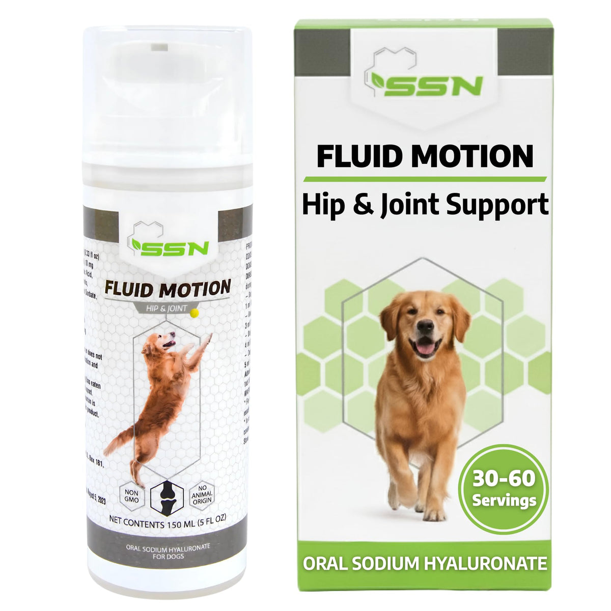 Sound Science Nutrition Fluid Motion botella: suplemento líquido para articulaciones que mejora la movilidad diaria.