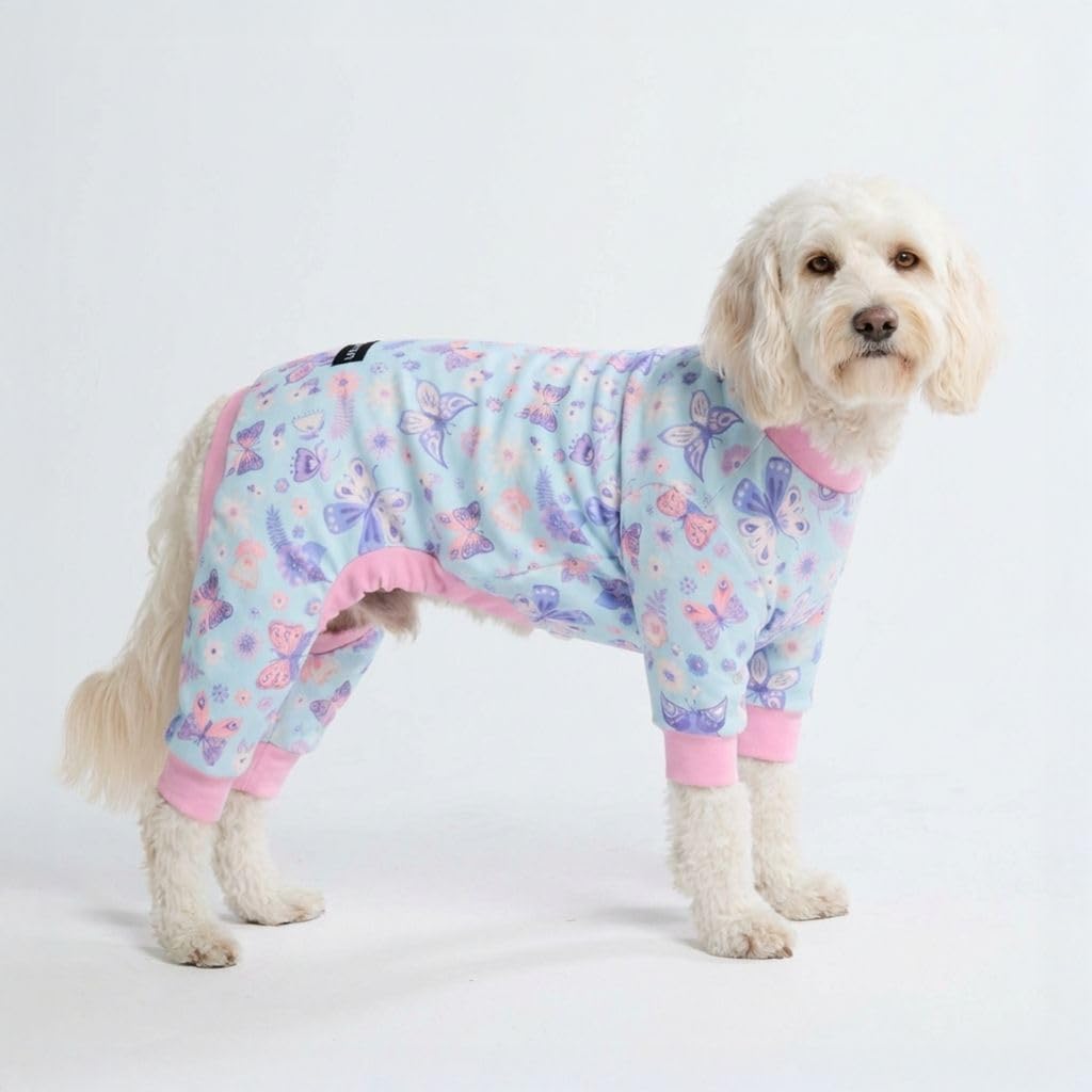 Spark Paws pijama para perros con diseño Sueno Mariposa, confort nocturno.