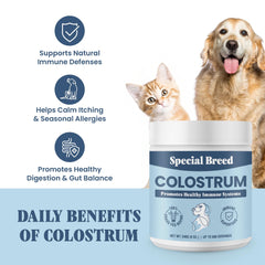 Cuchara medidora de Special Breed Colostro Bovino para dosis diaria