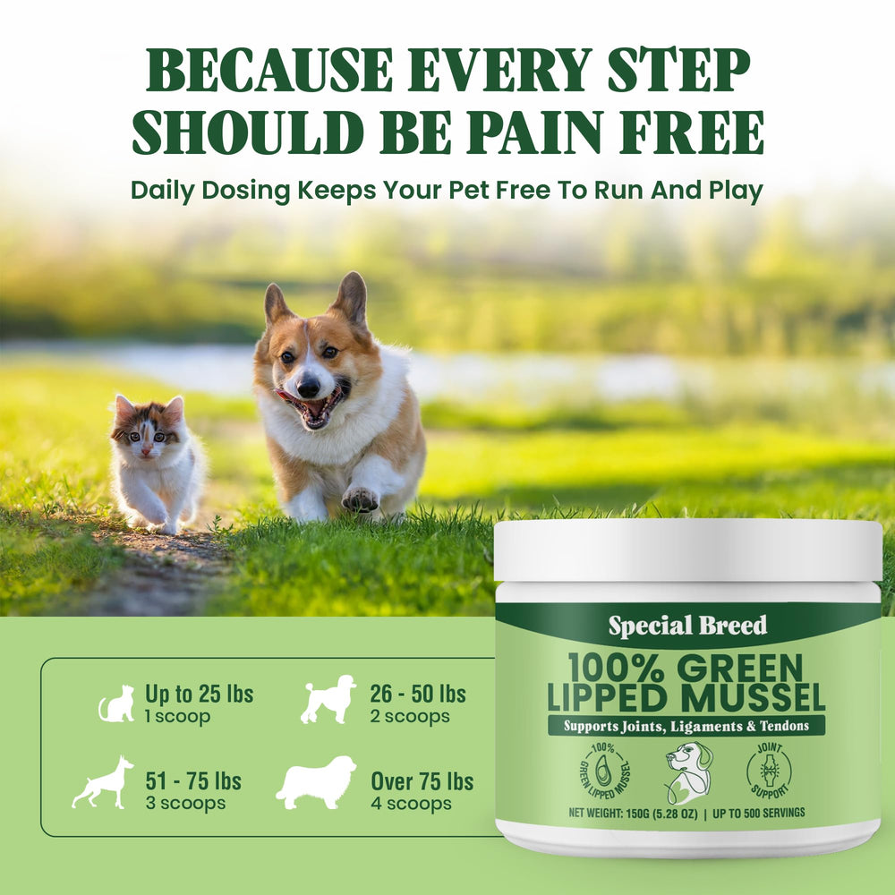 Special Breed envase de 150 g, almacenamiento cómodo.