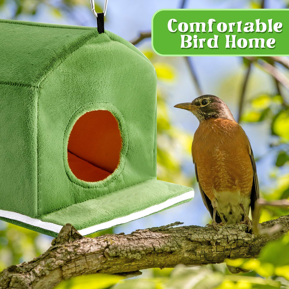Spiareal diseño verde añade estética y calma para aves en jaula.