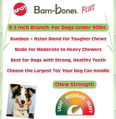 SPOT Bam-Bones Plus juguete de masticacion para perros, resistente y seguro