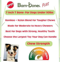 SPOT Bam-Bones T-Bone enfoque dental para limpieza de encías.