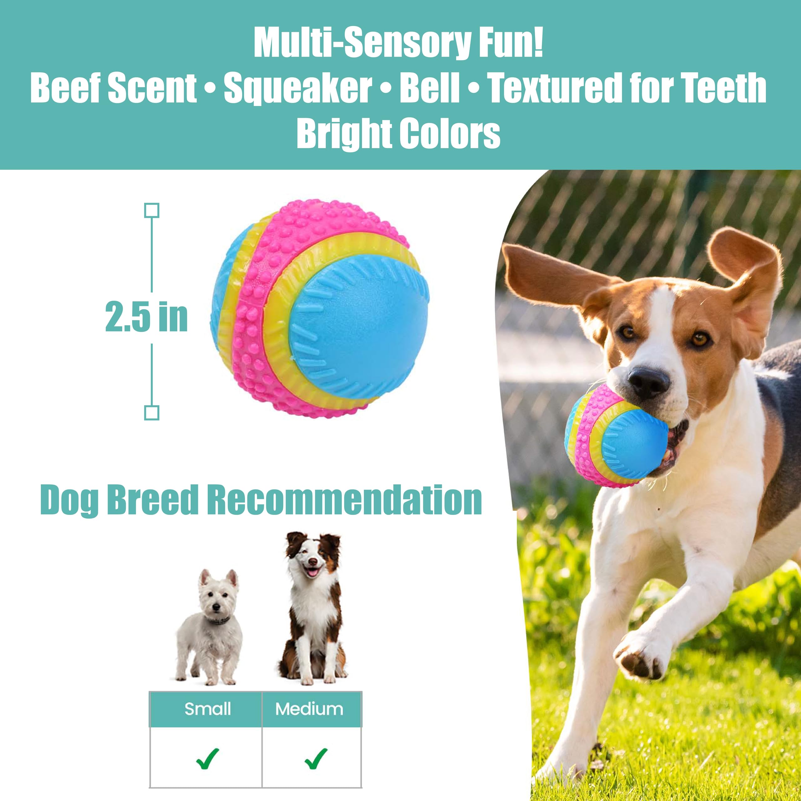 SPOT Bola Sensorial con colores brillantes facilita localizarla durante el juego