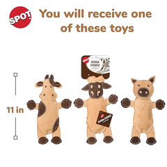 SPOT juguete de cerdo en cuero yute, ideal para perros ligeros