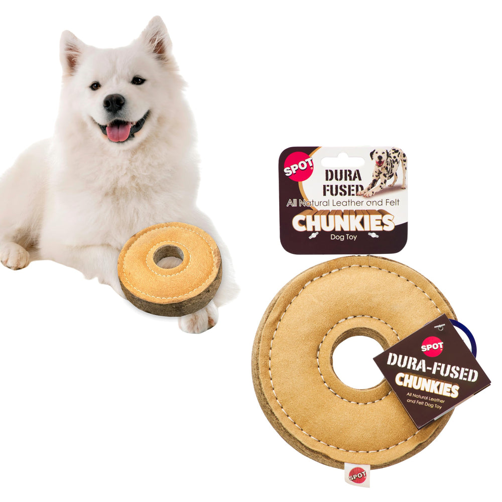SPOT Dura-Fused Chunkies: anillo de juguete para perros, masticación segura y duradera